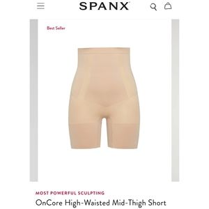 Spanx OnCore High-Waisted Mid-Thigh Short